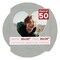 Light Grey Suede Mat Board for 30x30 Frames - Heart Opening for 26x26 Photos